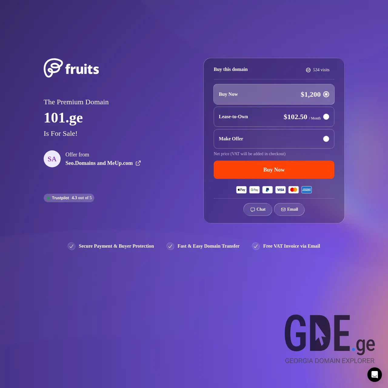 Screenshot of the site 101.ge at 2025-12-15