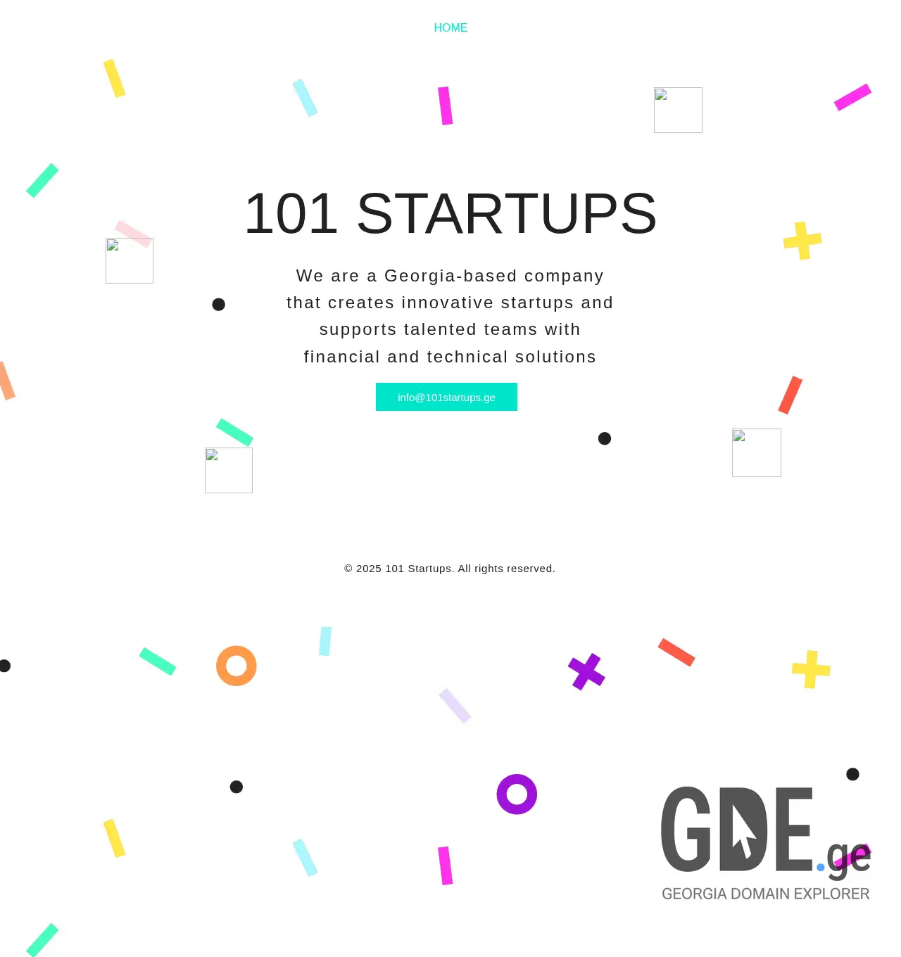 Screenshot of the site 101startups.ge at 2025-12-06