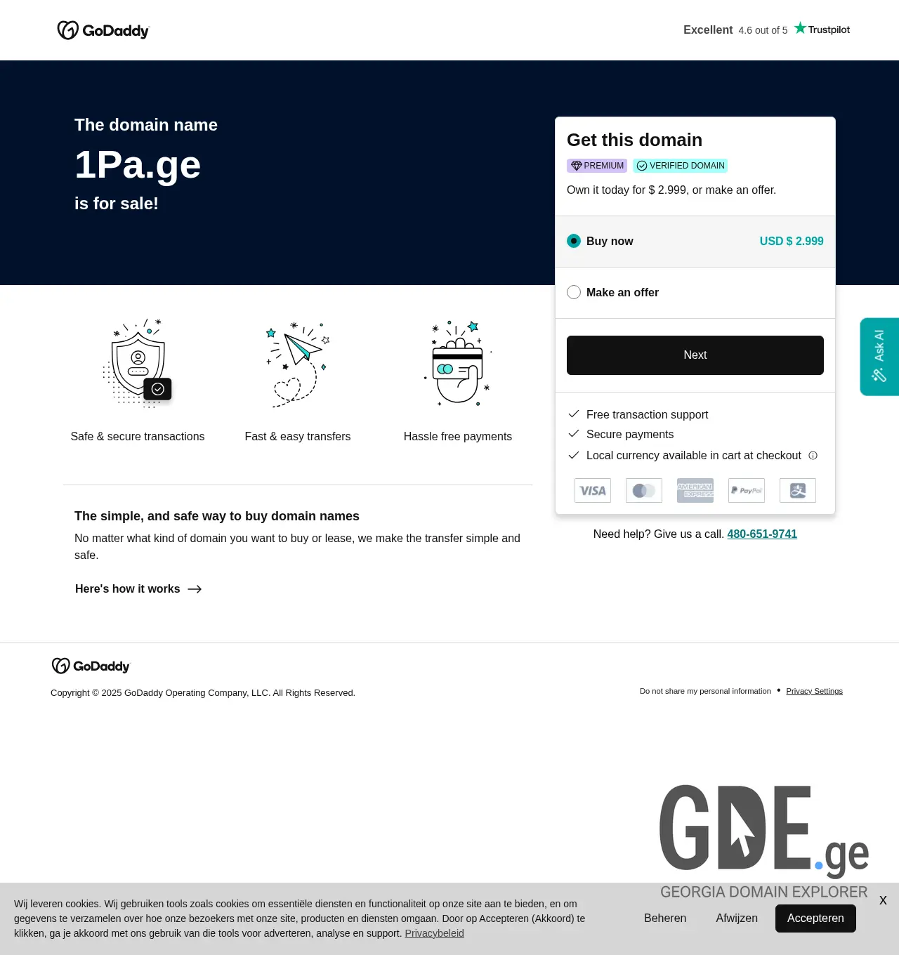 Screenshot of the site 1pa.ge at 2025-12-06