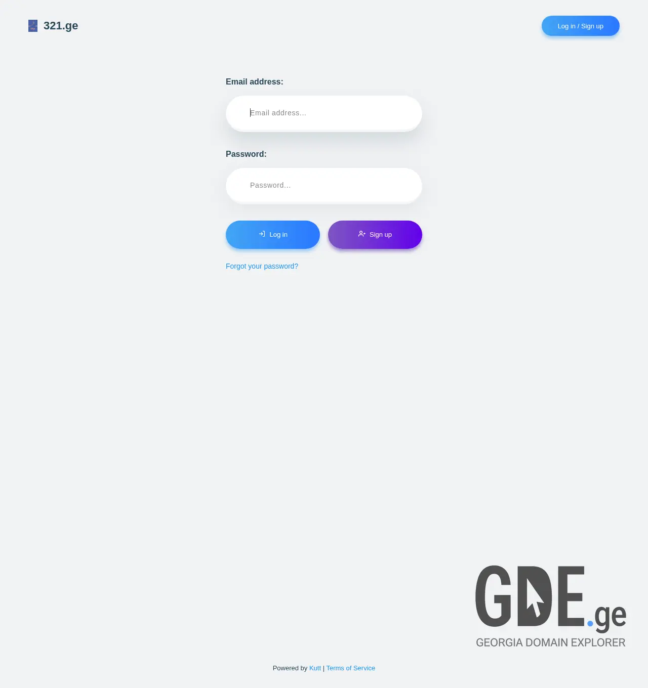 Screenshot of the site 321.ge at 2025-11-29