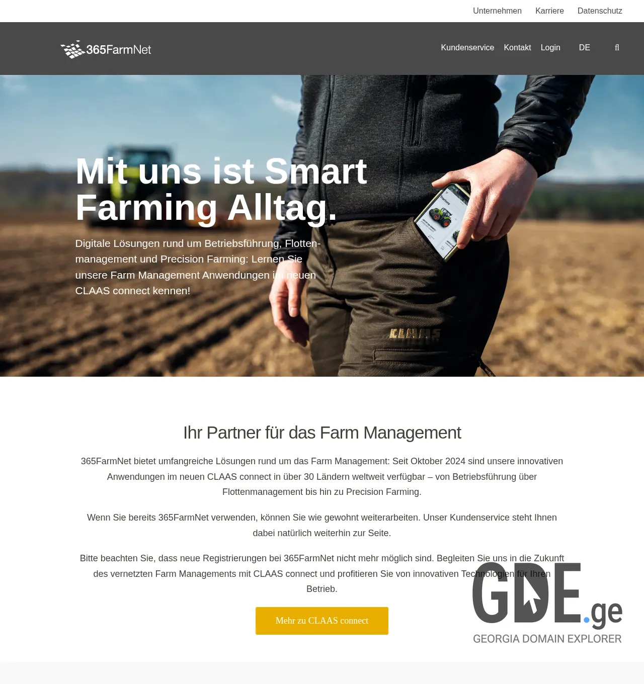 Screenshot of the site 365farmnet.ge at 2025-12-07