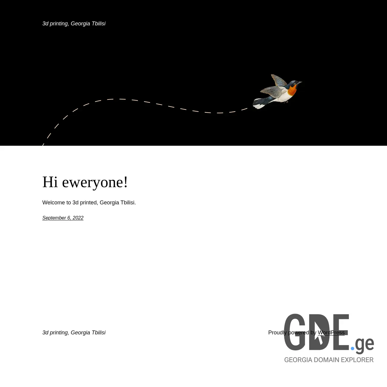 Screenshot of the site 3dp.ge at 2025-12-08