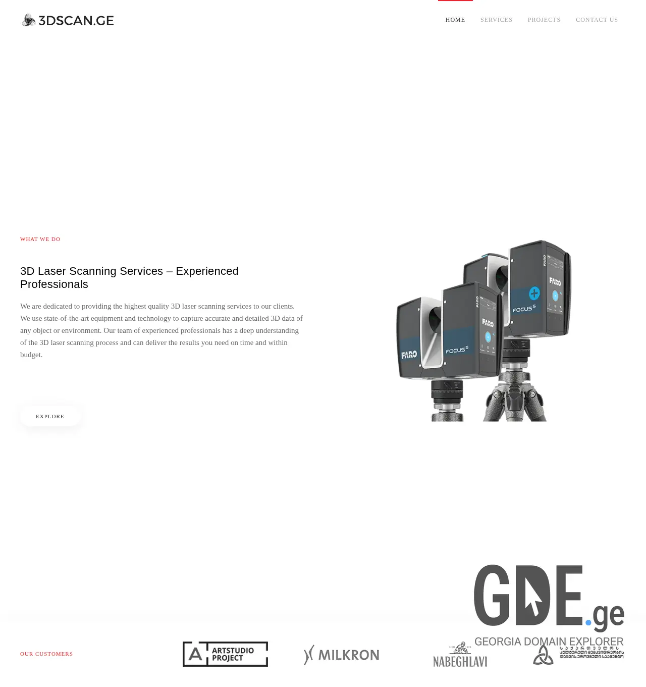 Screenshot of the site 3dscan.ge at 2025-11-30