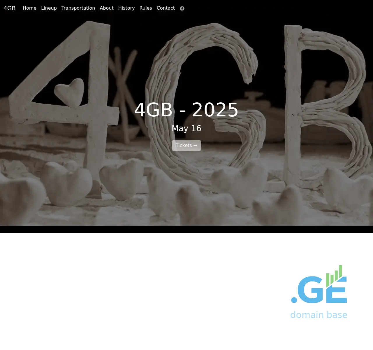 Screenshot of the site 4gb.ge at 2025-11-22