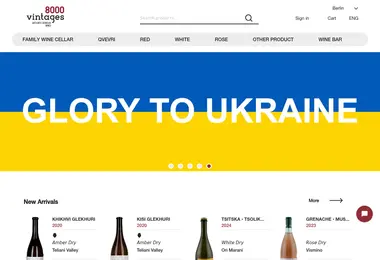 Screenshot of 8000vintages.ge