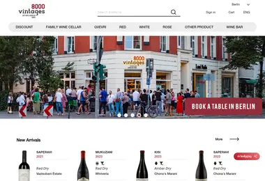 Screenshot of 8000vintages.ge