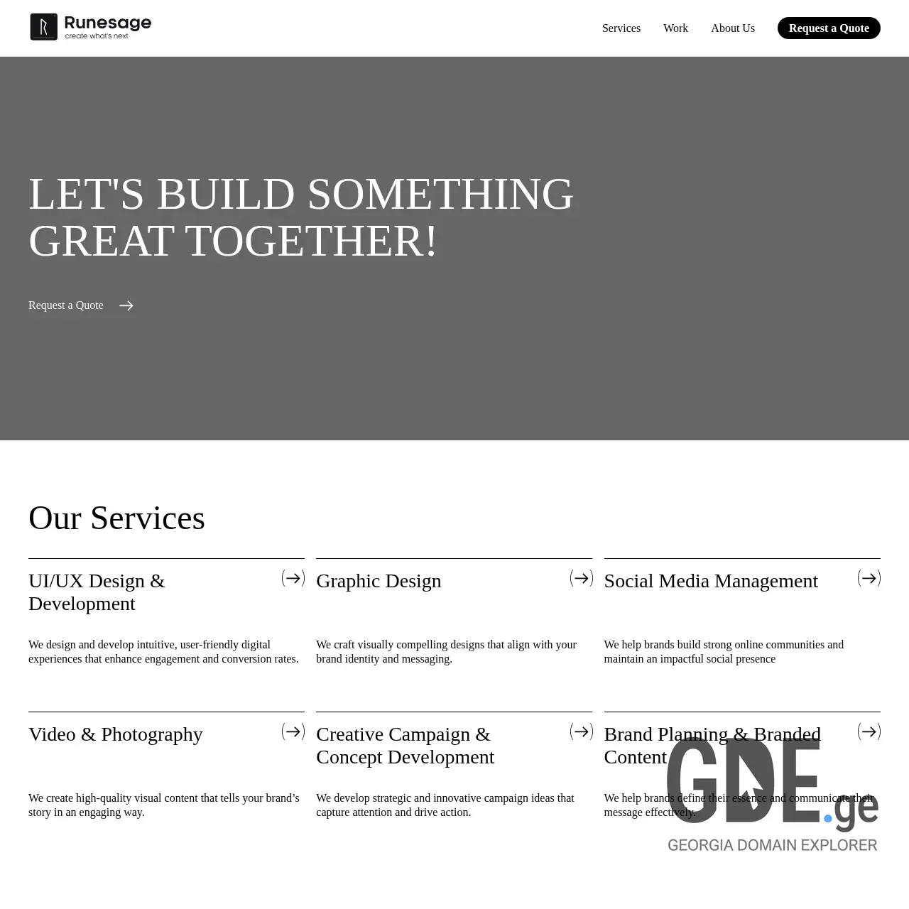 Screenshot of the site 90de.ge at 2025-12-08