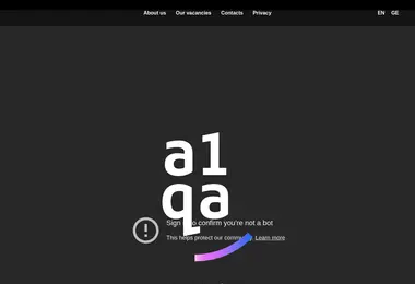 Скриншот a1qa.ge