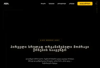 Screenshot of abaauto.ge