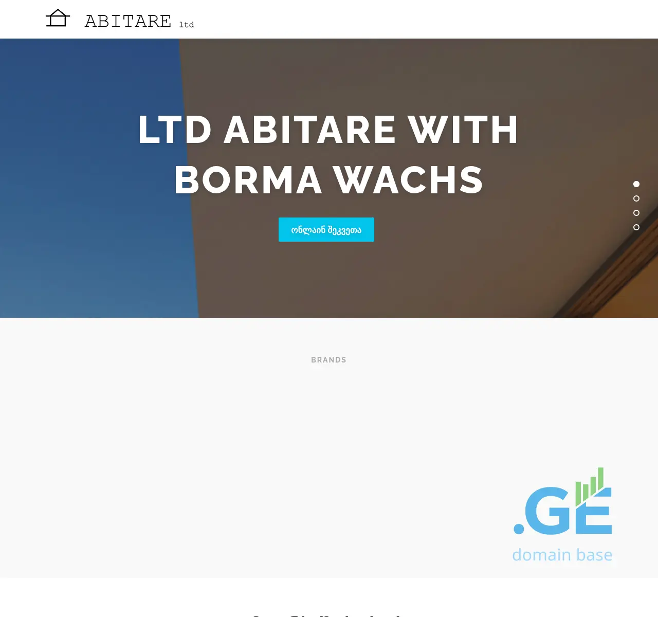 Screenshot of the site abitare.ge at 2025-11-22