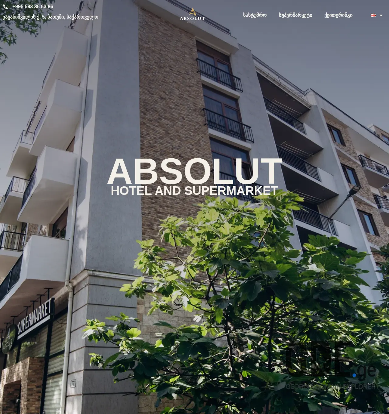 Screenshot of the site absolut.ge at 2025-11-30