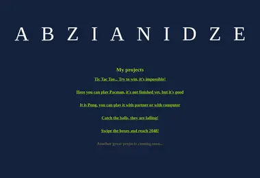 abzianidze.ge-ის ეკრანის სურათი