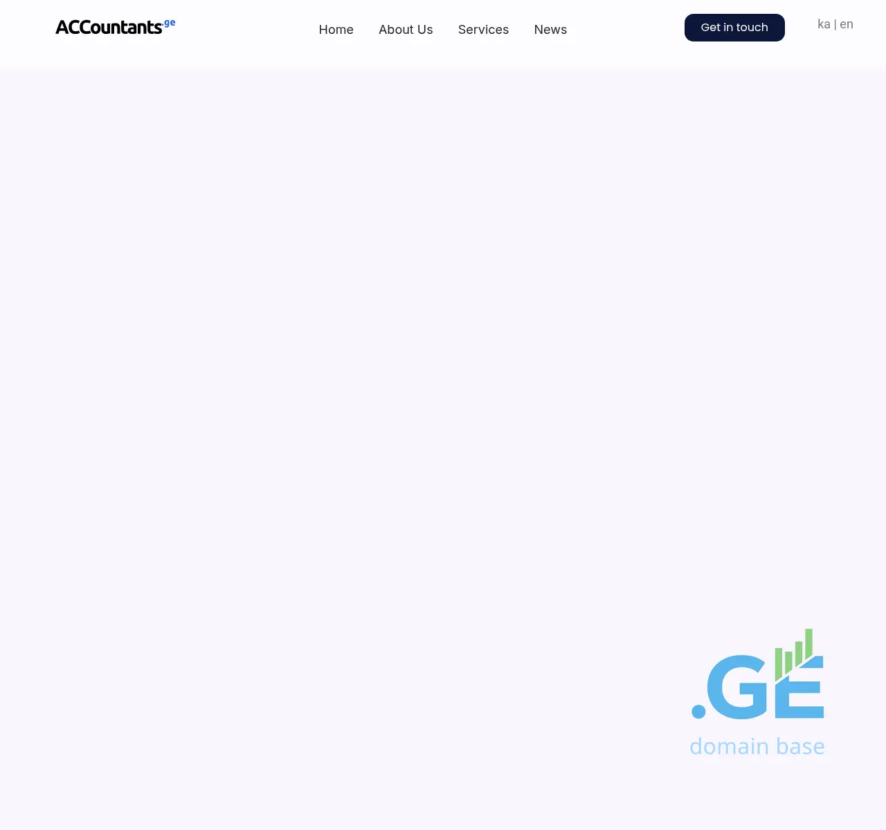 Screenshot of the site accountants.ge at 2025-11-22