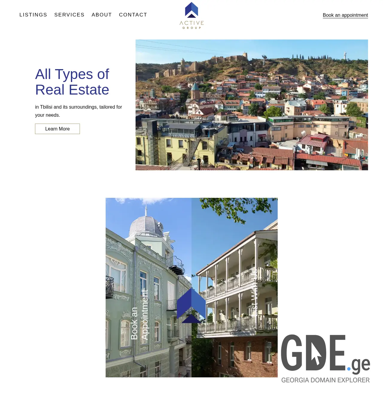 Screenshot of the site activegroup.ge at 2025-11-29