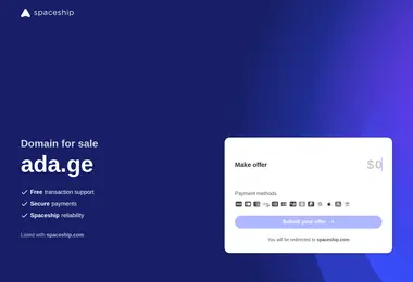 Screenshot of ada.ge