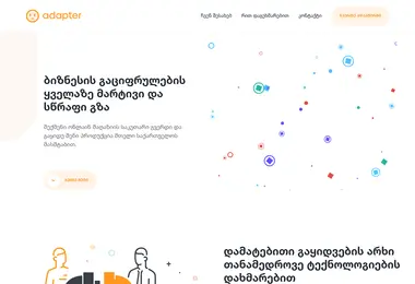 adapter.ge-ის ეკრანის სურათი