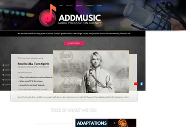 addmusic.ge-ის ეკრანის სურათი