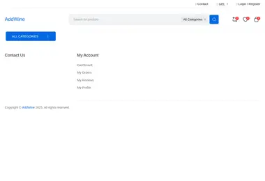 Screenshot of addwine.ge