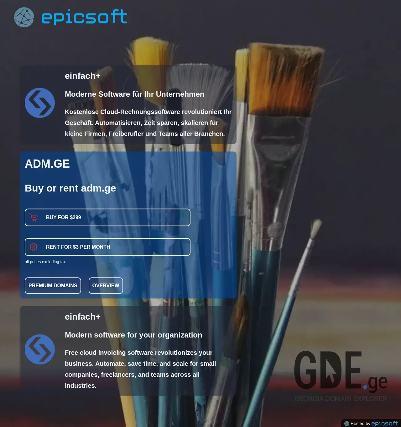 Screenshot of the site adm.ge at 2025-11-30