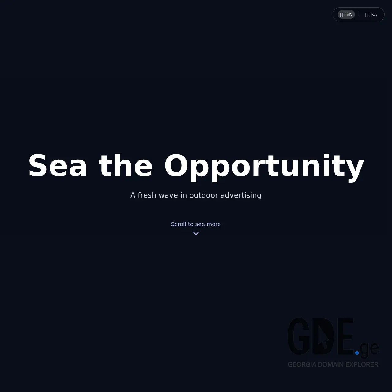 Screenshot of the site adsorizon.ge at 2025-12-08