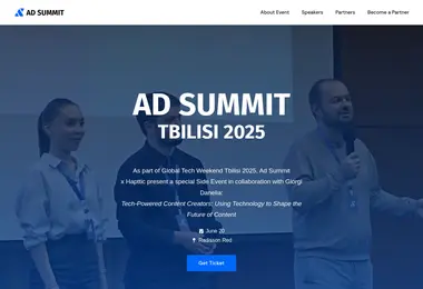 Screenshot of adsummit.ge