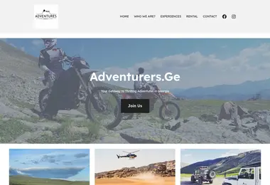 Screenshot of adventures.ge