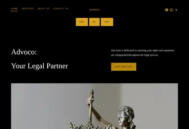 Screenshot of advoco.ge