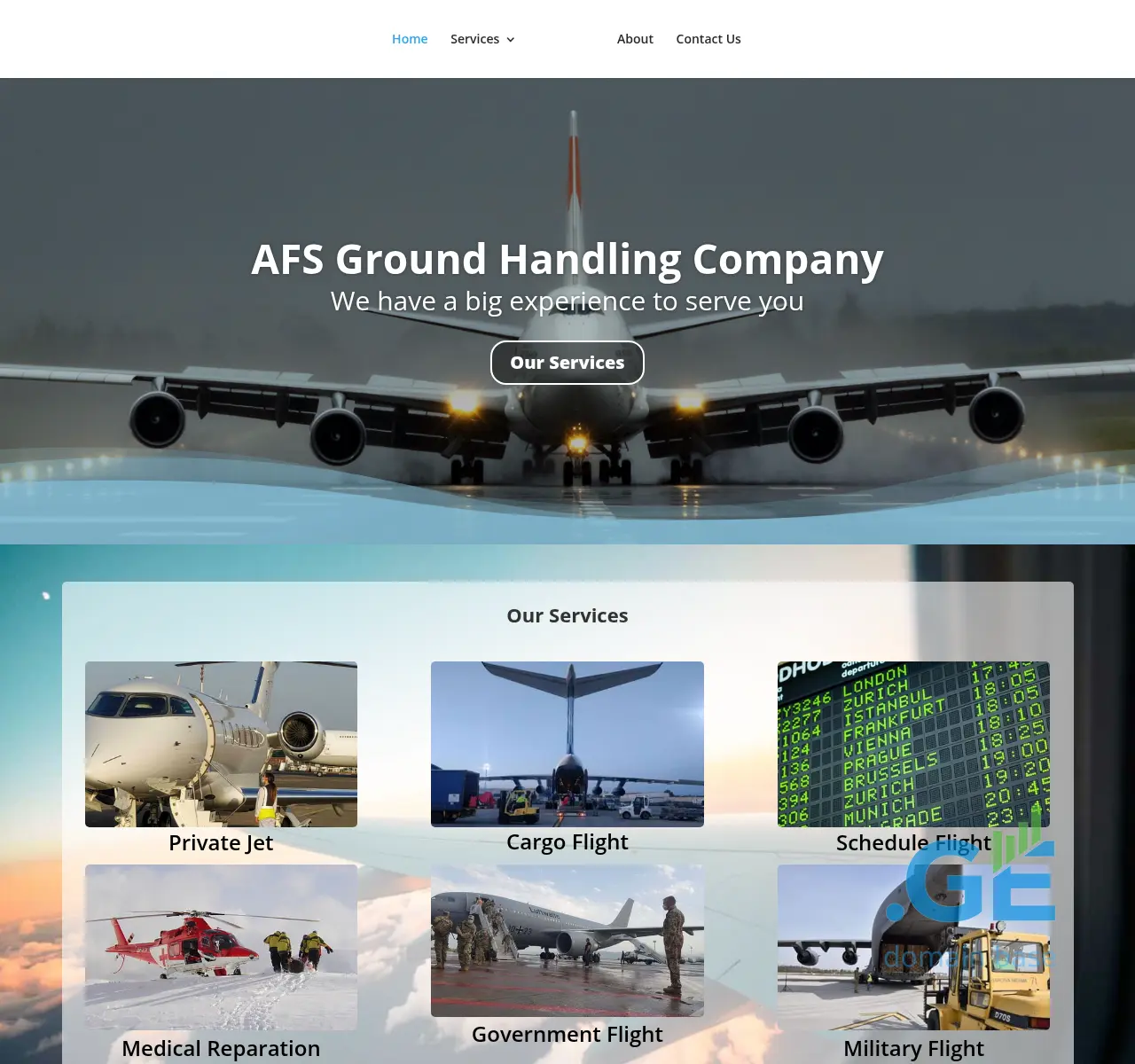 Screenshot of the site afsgh.com.ge at 2025-11-23