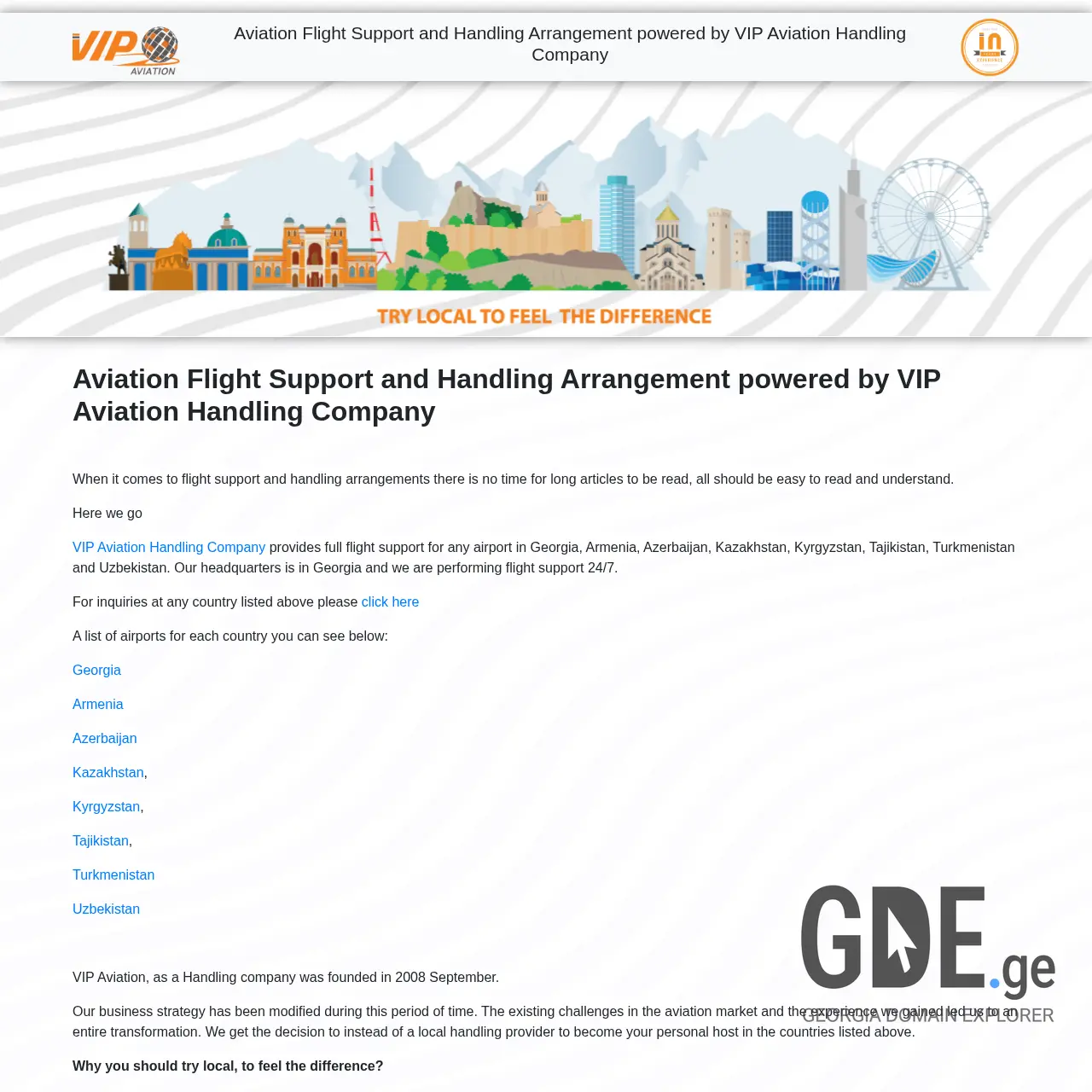 Screenshot of the site afshandling.ge at 2025-12-18