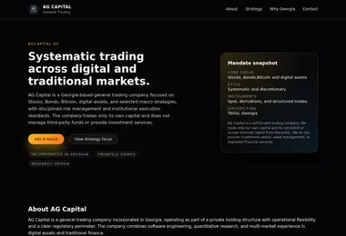 Screenshot of agcapital.ge