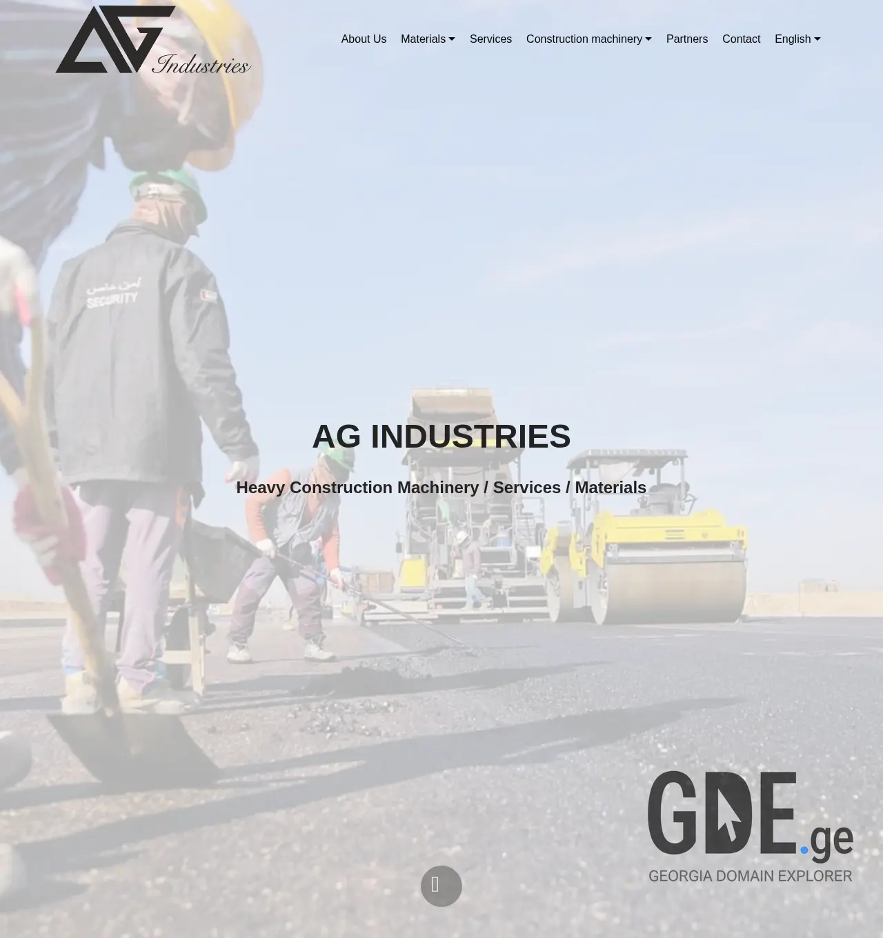 Screenshot of the site agi.ge at 2025-11-30