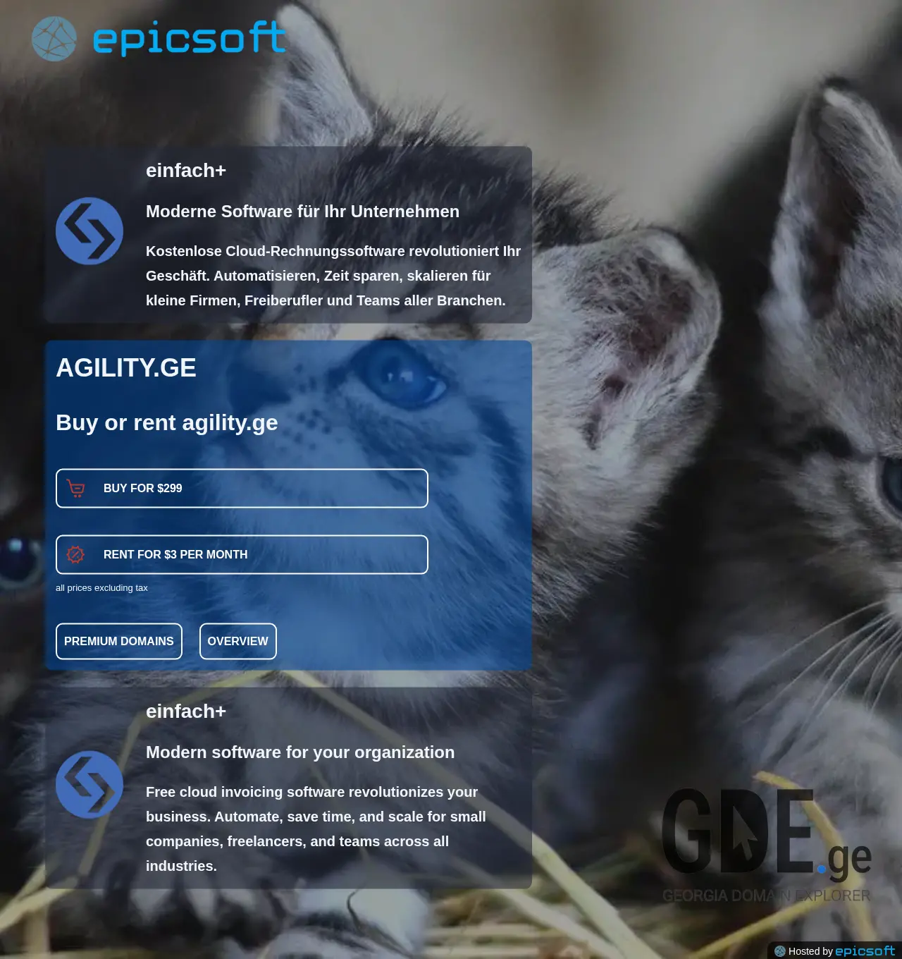 Screenshot of the site agility.ge at 2025-11-30