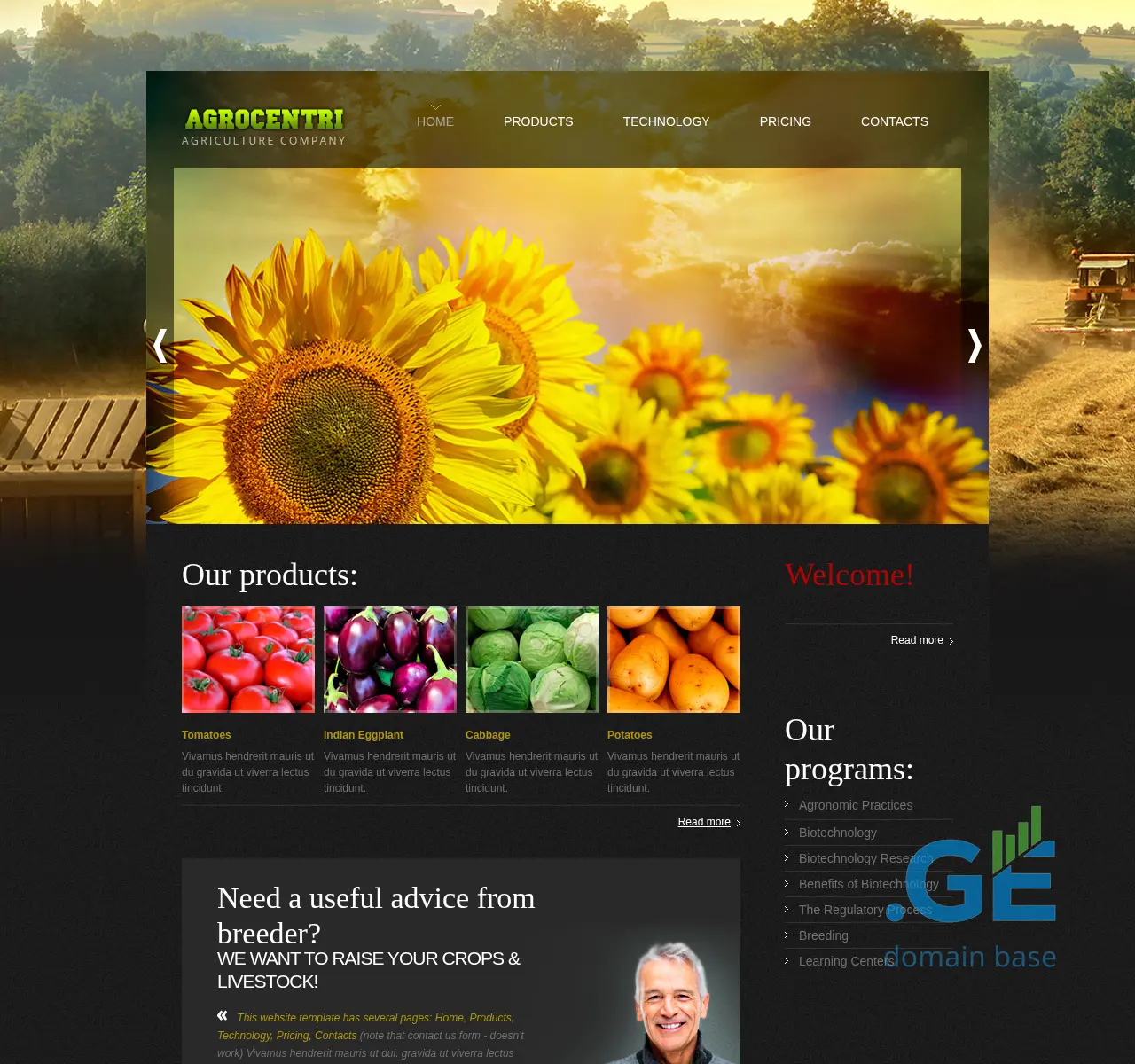 Screenshot of the site agrocentri.ge at 2025-11-02