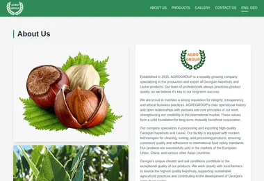 Screenshot of agrogroup.ge