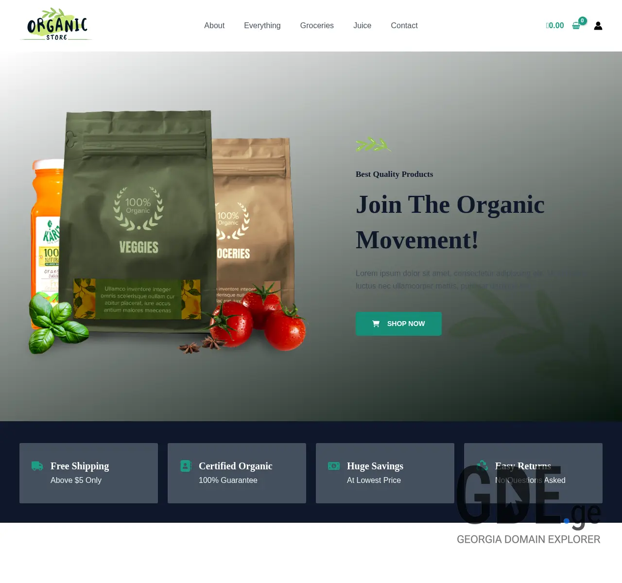 Screenshot of the site agromart.ge at 2025-11-27