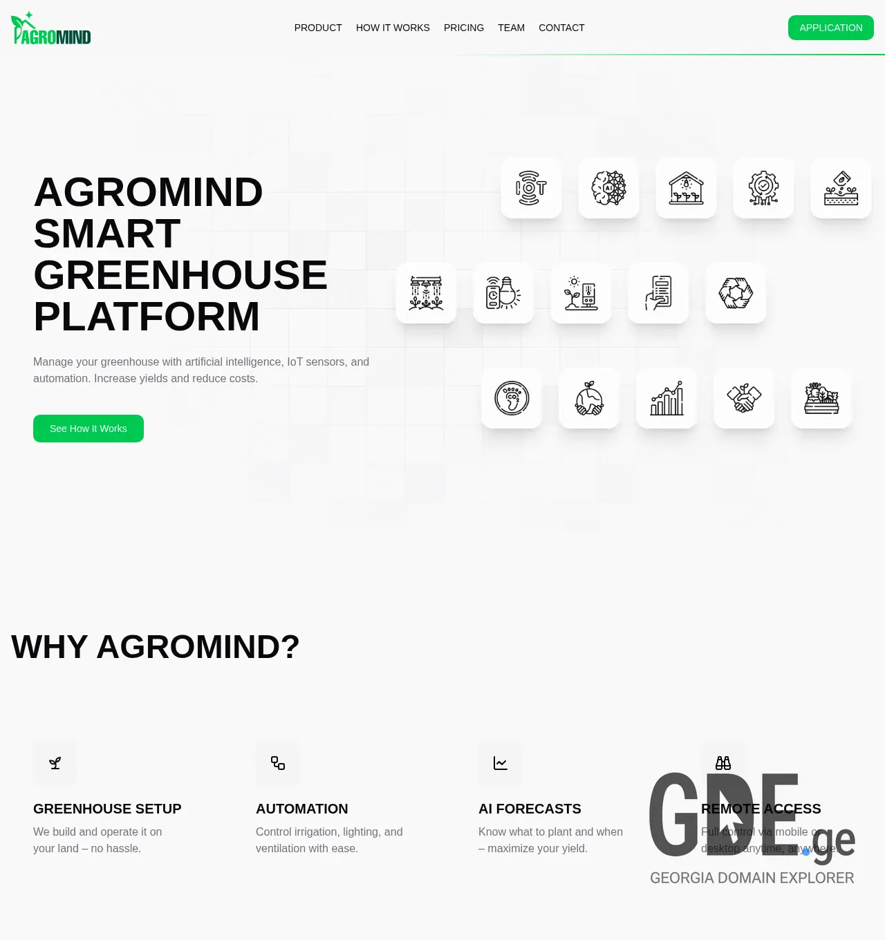 Screenshot of the site agromind.ge at 2025-12-07
