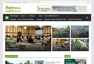 Screenshot of agronews.ge