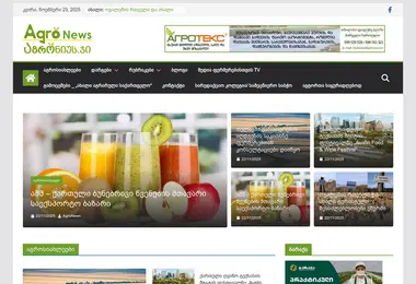 Скриншот agronews.ge