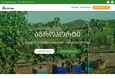 Скриншот agroport.ge