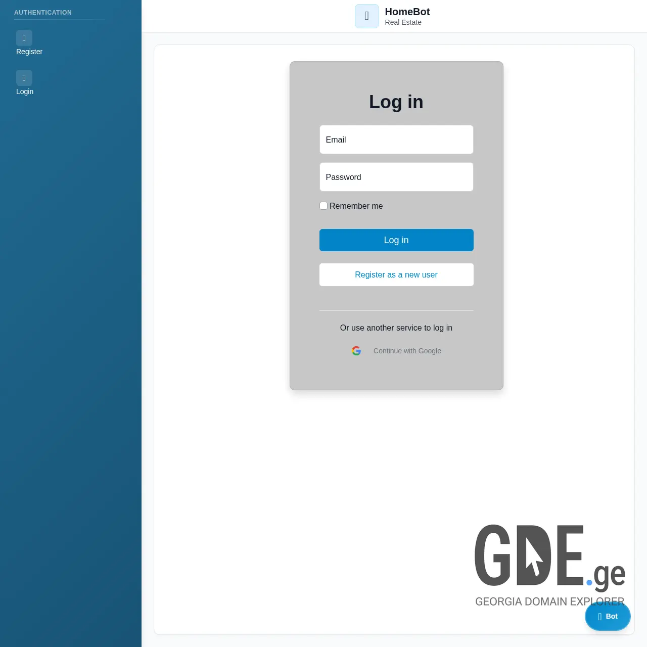 Screenshot of the site agsareba.ge at 2026-01-14
