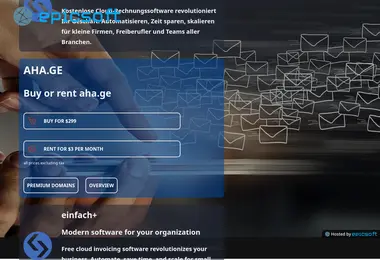 Screenshot of aha.ge