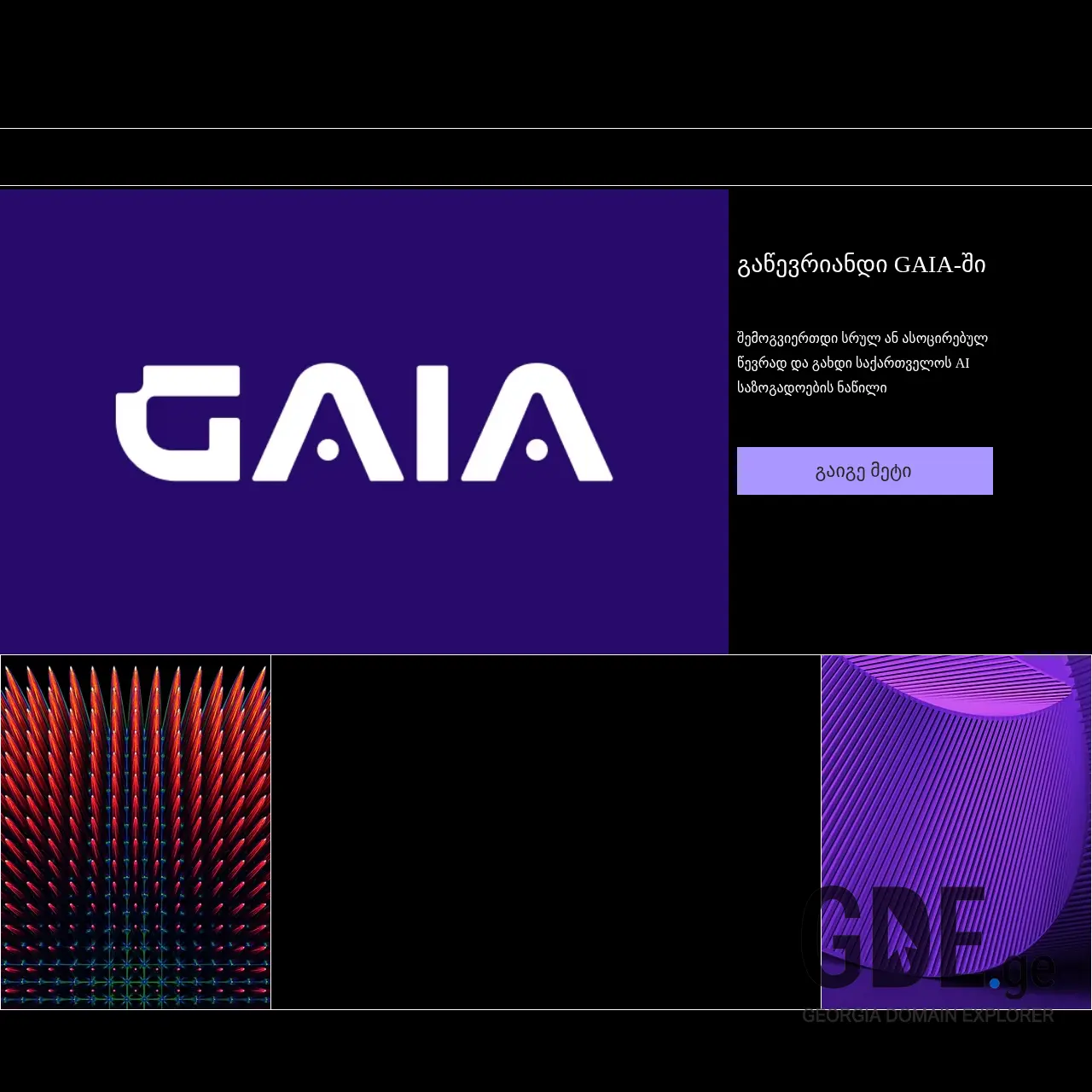 Screenshot of the site aiassociation.ge at 2025-12-08