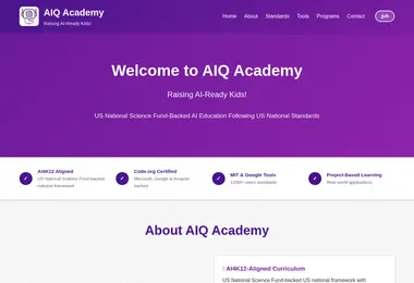 aiqacademy.ge-ის ეკრანის სურათი