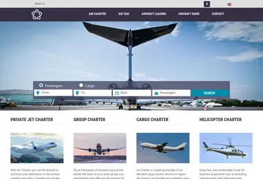 Screenshot of aircharter.ge