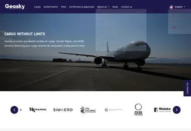 airgeosky.ge-ის ეკრანის სურათი