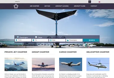 Screenshot of airtaxi.ge