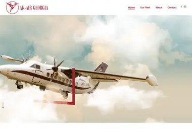 Screenshot of akair.ge