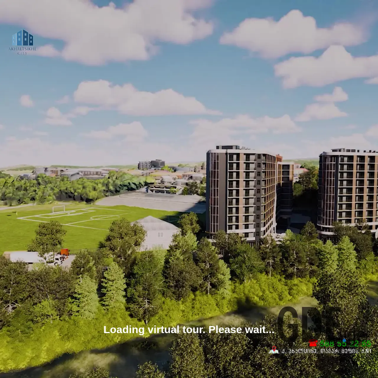 Screenshot of the site akhaltsikhecity.ge at 2025-12-08