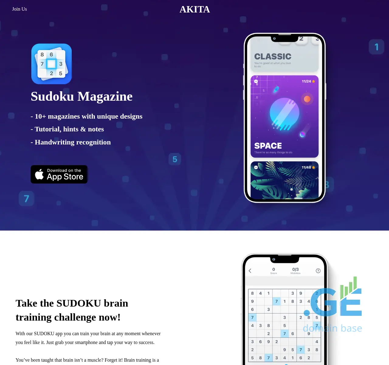 Screenshot of the site akita.ge at 2025-11-23