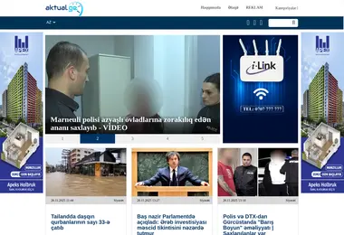 Screenshot of aktual.ge